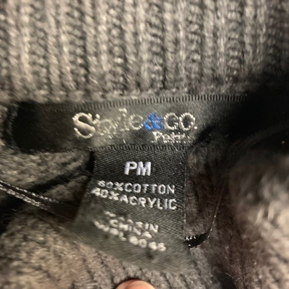 STYLE & CO jacket grey Women's Double-breast Swing Jacket medium - Picture 5 of 5